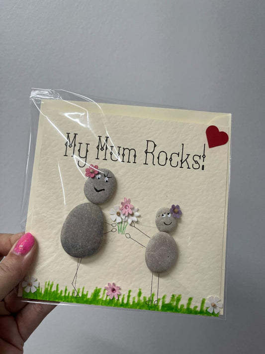 Card & Picture Making Workshop with Pebbles, Seaglass and card layers