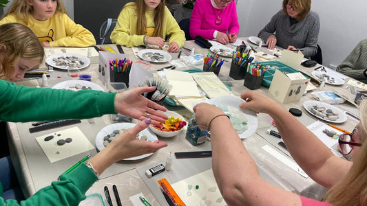 Adult Card & Picture Making Workshop with Pebbles, Seaglass, card layers and more! (